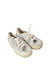 A Silver Sneakers from Superga in size 4T for girl. (Front View)