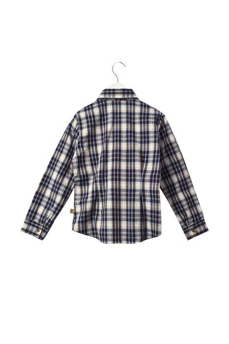 A Blue Long Sleeve Tops from Il Gufo in size 6T for girl. (Back View)