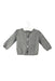 A Grey Cardigans from Noukie's in size 3-6M for girl. (Front View)