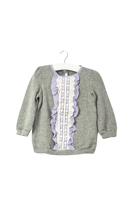 A Grey Crewneck Sweatshirts from Nicholas & Bears in size 12-18M for girl. (Front View)