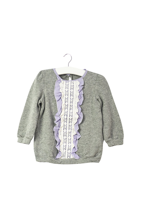 A Grey Crewneck Sweatshirts from Nicholas & Bears in size 12-18M for girl. (Front View)