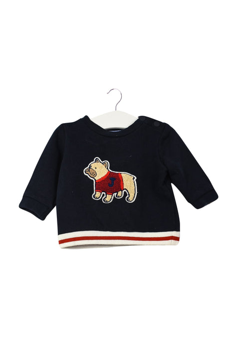 A Navy Knit Sweaters from Jacadi in size 3-6M for boy. (Front View)