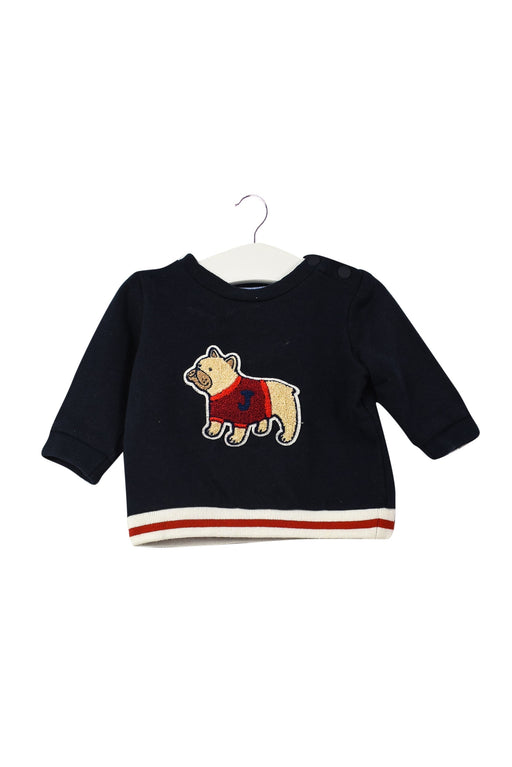 A Navy Knit Sweaters from Jacadi in size 3-6M for boy. (Front View)