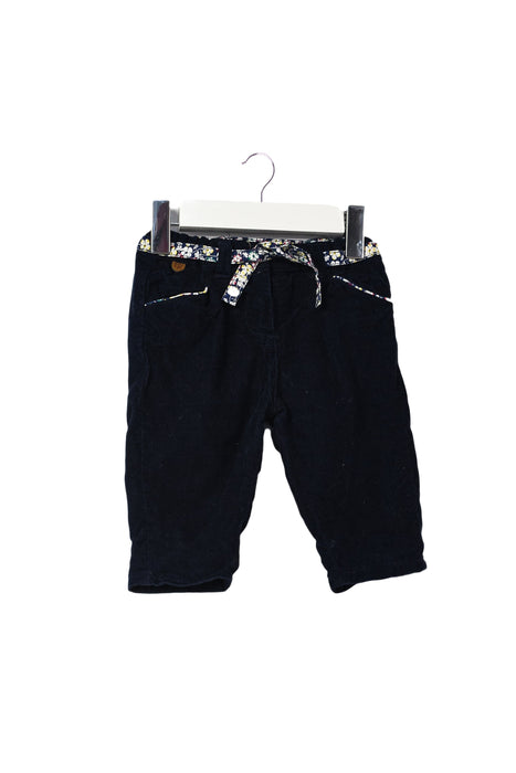 A Navy Casual Pants from Cadet Rousselle in size 3-6M for girl. (Front View)
