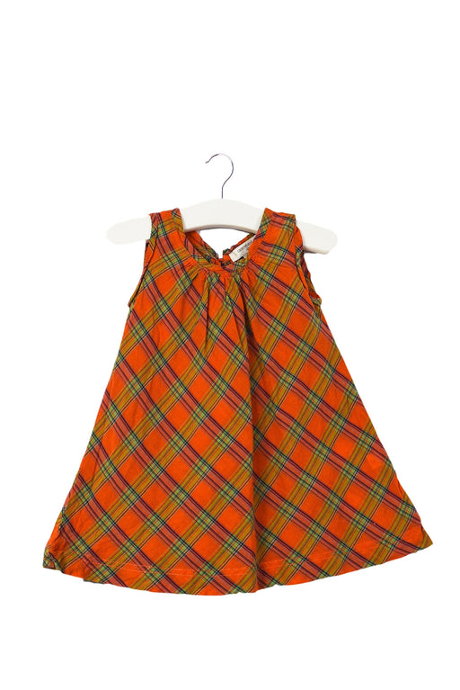 A Orange Sleeveless Dresses from Caramel Baby & Child in size 6-12M for girl. (Front View)