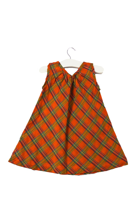 A Orange Sleeveless Dresses from Caramel Baby & Child in size 6-12M for girl. (Back View)