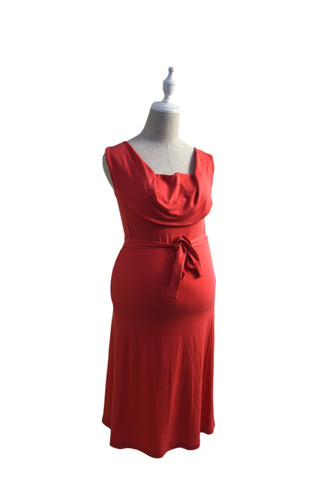 A Pink Sleeveless Dresses from Ripe in size XS for maternity. (Front View)