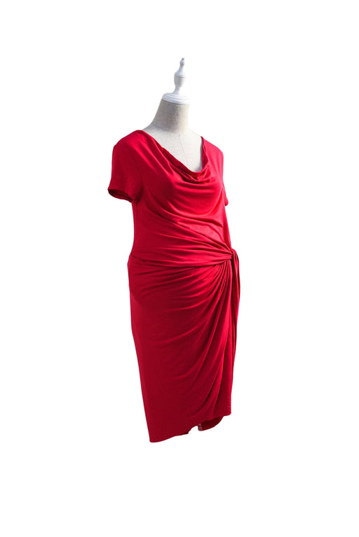 A Pink Short Sleeve Dresses from Mayarya in size S for maternity. (Front View)