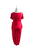 A Pink Short Sleeve Dresses from Mayarya in size S for maternity. (Back View)