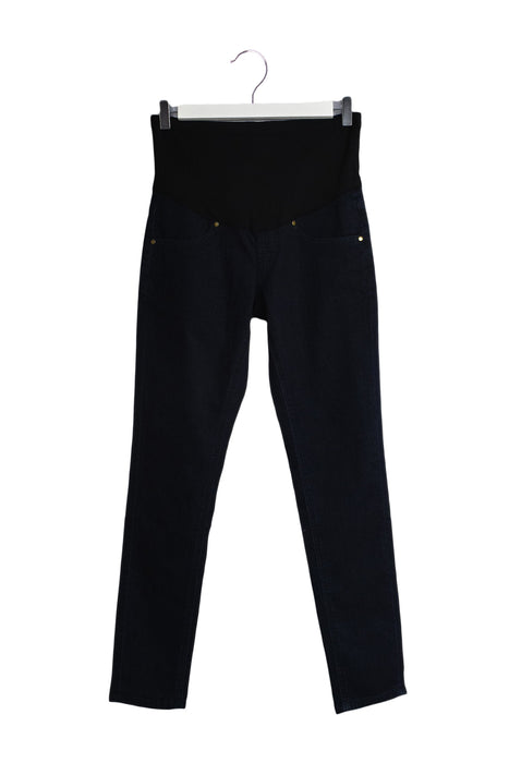 A Navy Jeans from Mayarya in size XS for maternity. (Front View)