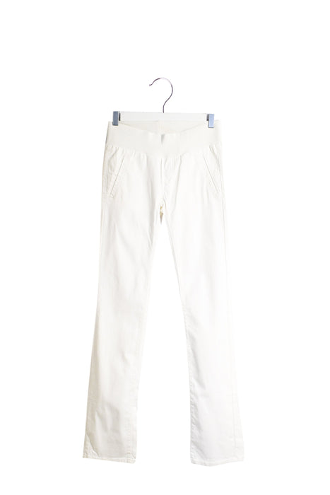 A White Casual Pants from Pietro Brunelli in size XXS for maternity. (Front View)