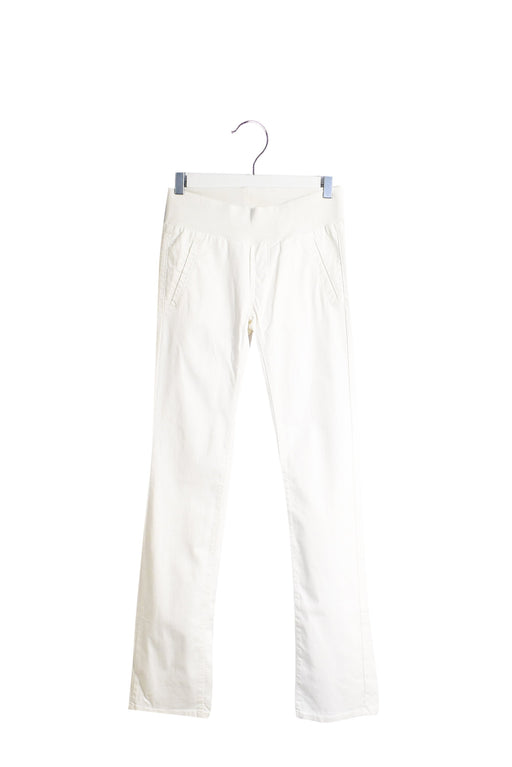 A White Casual Pants from Pietro Brunelli in size XXS for maternity. (Front View)