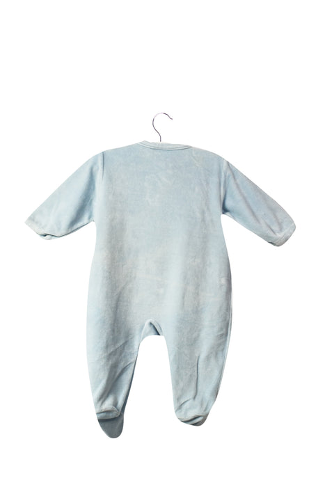 A Blue Onesies from Cadet Rousselle in size 3-6M for boy. (Back View)