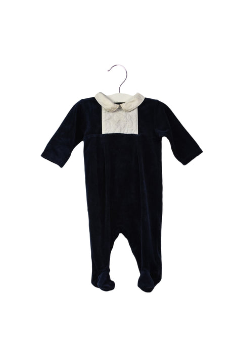 A Navy Long Sleeve Jumpsuits from Ralph Lauren in size 3-6M for girl. (Front View)