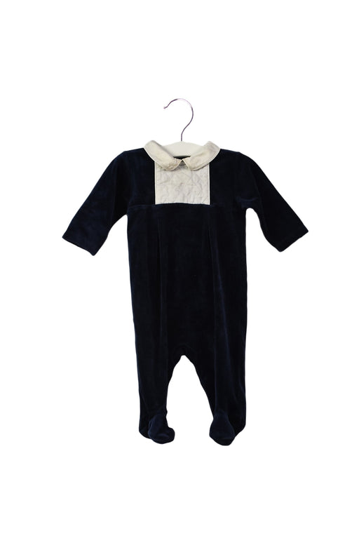 A Navy Long Sleeve Jumpsuits from Ralph Lauren in size 3-6M for girl. (Front View)