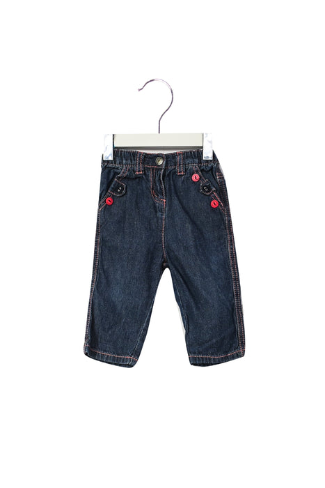 A Blue Jeans from Cadet Rousselle in size 3-6M for girl. (Front View)