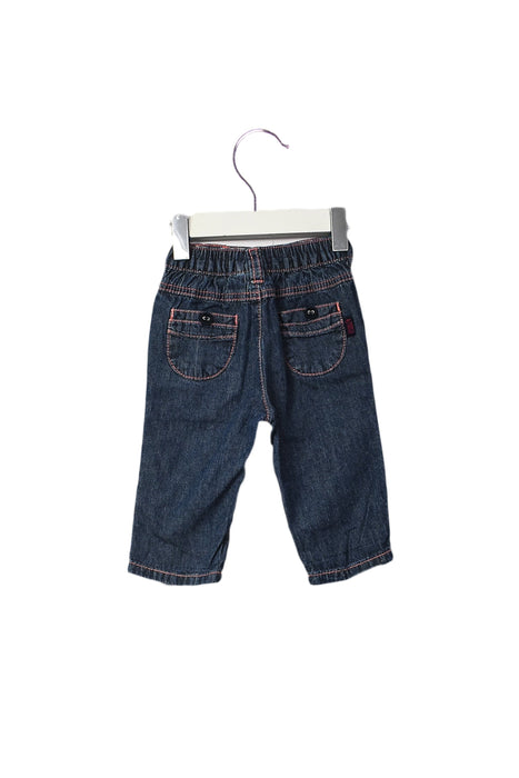 A Blue Jeans from Cadet Rousselle in size 3-6M for girl. (Back View)