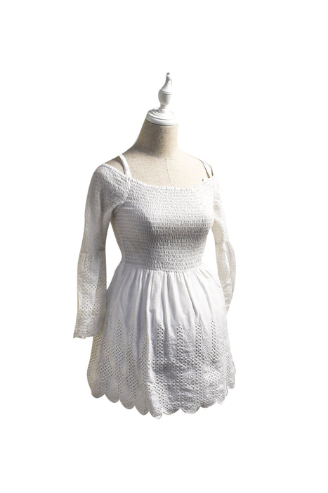 A White Long Sleeve Tops from Seraphine in size XS for maternity. (Front View)