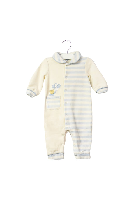 A Ivory Long Sleeve Jumpsuits from Nicholas & Bears in size 3-6M for boy. (Front View)