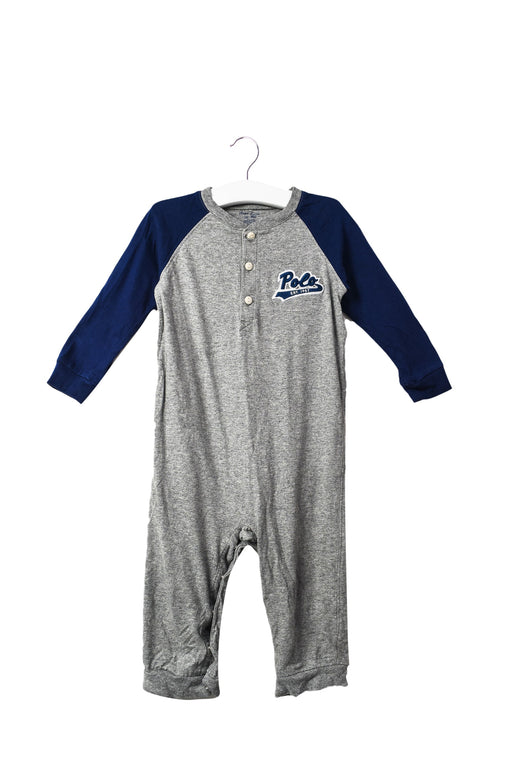 A Blue Long Sleeve Jumpsuits from Ralph Lauren in size 6-12M for boy. (Front View)