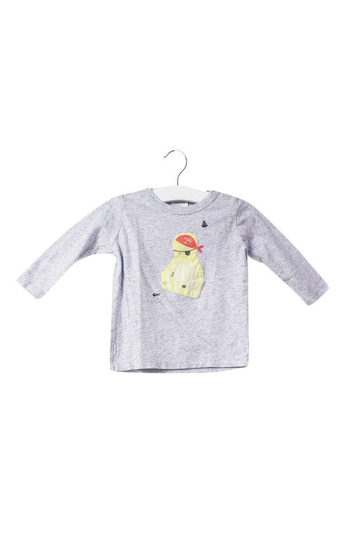 A Blue Long Sleeve Tops from Seed in size 3-6M for boy. (Front View)