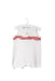 A Red Sleeveless Rompers from Armani in size 3-6M for girl. (Front View)