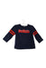 A Navy Long Sleeve Tops from Janie & Jack in size 6-12M for boy. (Front View)