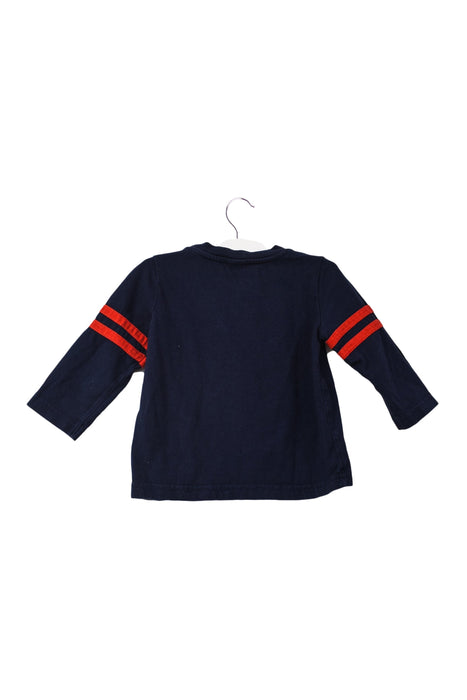 A Navy Long Sleeve Tops from Janie & Jack in size 6-12M for boy. (Back View)