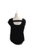 A Black Short Sleeve Tops from Majamas in size M for maternity. (Back View)