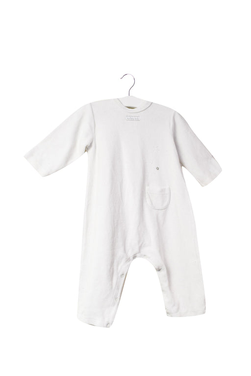 A White Long Sleeve Jumpsuits from Petit Bateau in size 6-12M for girl. (Front View)