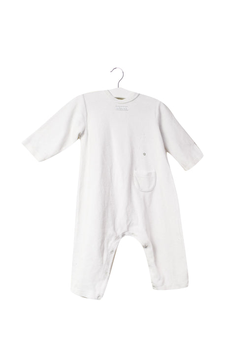 A White Long Sleeve Jumpsuits from Petit Bateau in size 6-12M for girl. (Front View)