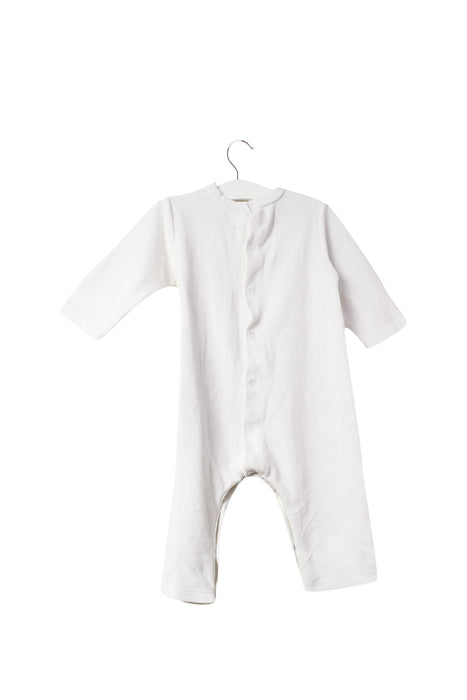A White Long Sleeve Jumpsuits from Petit Bateau in size 6-12M for girl. (Back View)