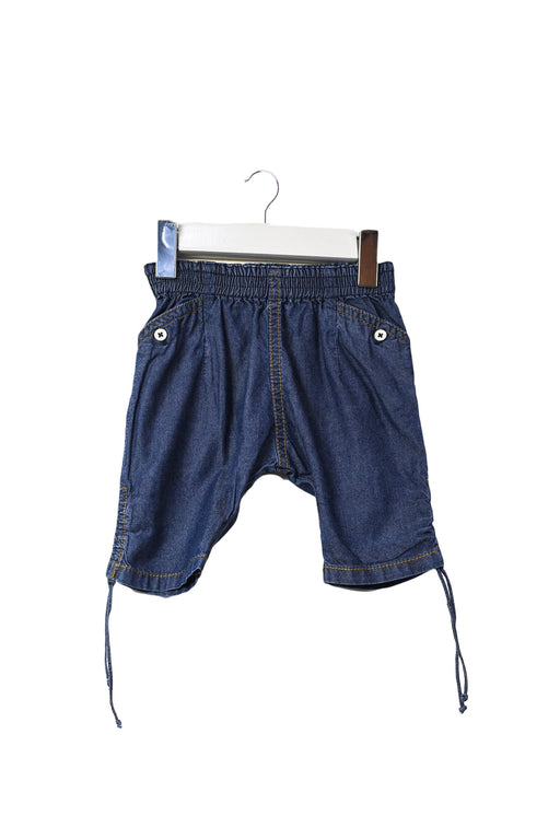 A Blue Casual Pants from Fox & Finch in size 3-6M for boy. (Front View)