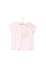 A Pink T Shirts from Seed in size 3-6M for girl. (Front View)