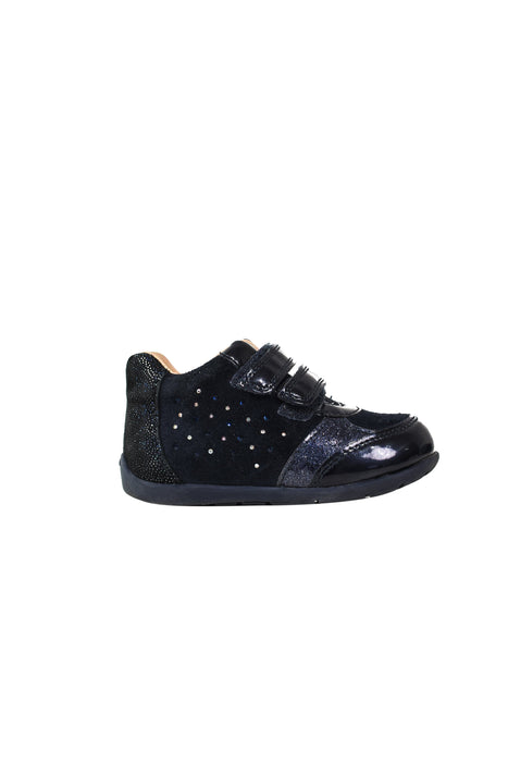 A Navy Sneakers from Geox in size 18-24M for girl. (Back View)