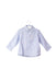 A Blue Shirts from La Coqueta in size 6-12M for neutral. (Front View)