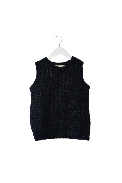 A Navy Vests from Bonpoint in size 6T for girl. (Front View)