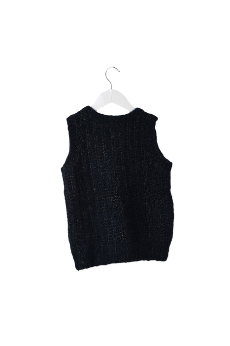 A Navy Vests from Bonpoint in size 6T for girl. (Back View)