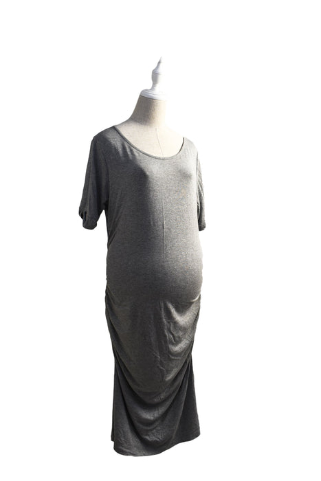 A Grey Short Sleeve Dresses from Isabella Oliver in size XL for maternity. (Front View)