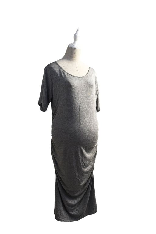 A Grey Short Sleeve Dresses from Isabella Oliver in size XL for maternity. (Front View)
