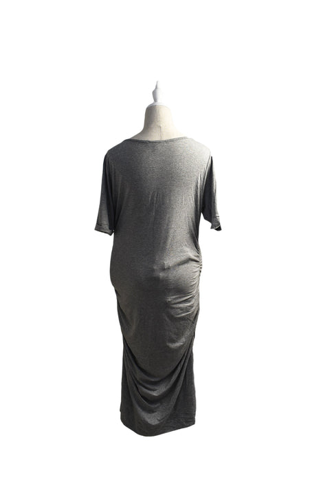 A Grey Short Sleeve Dresses from Isabella Oliver in size XL for maternity. (Back View)