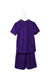 A Purple Shorts Sets from Le Coq Sportif in size 4T for boy. (Back View)