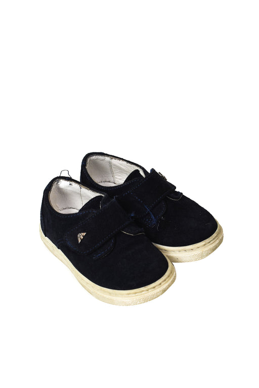 A Navy Sneakers from Armani in size 18-24M for boy. (Front View)