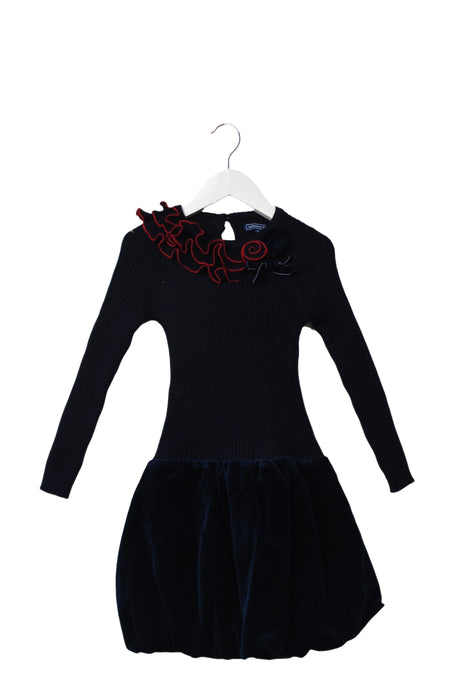 A Navy Sweater Dresses from Nicholas & Bears in size 2T for girl. (Front View)