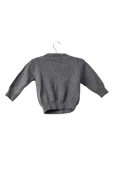 A Grey Cardigans from Jacadi in size 3-6M for girl. (Back View)