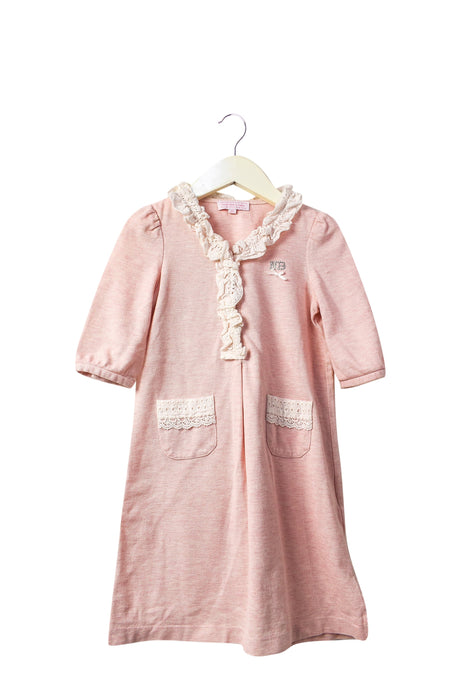 A Pink Long Sleeve Dresses from Nicholas & Bears in size 3T for girl. (Front View)