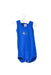 A Blue Sleeveless Bodysuits from Petit Bateau in size 3-6M for boy. (Front View)