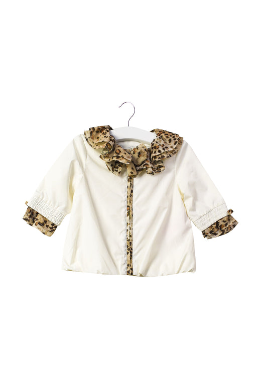 A White Lightweight Jackets from Nicholas & Bears in size 6-12M for girl. (Front View)