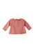 A Red Long Sleeve Tops from Bout'Chou in size 3-6M for girl. (Front View)