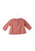A Red Long Sleeve Tops from Bout'Chou in size 3-6M for girl. (Back View)